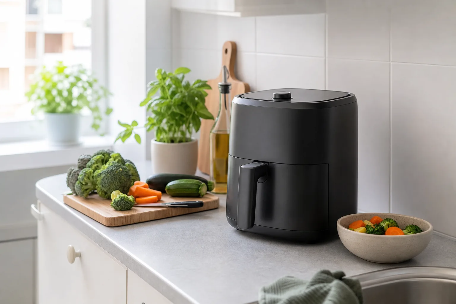 Jaki air fryer wybrać do małej kuchni? Pojemność, kosz i miejsce na blacie