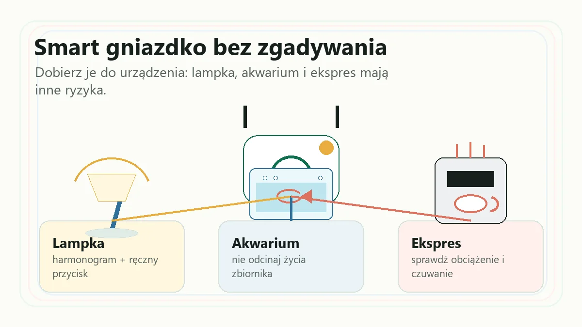 Jakie smart gniazdko wybrać do lampki, akwarium i ekspresu?