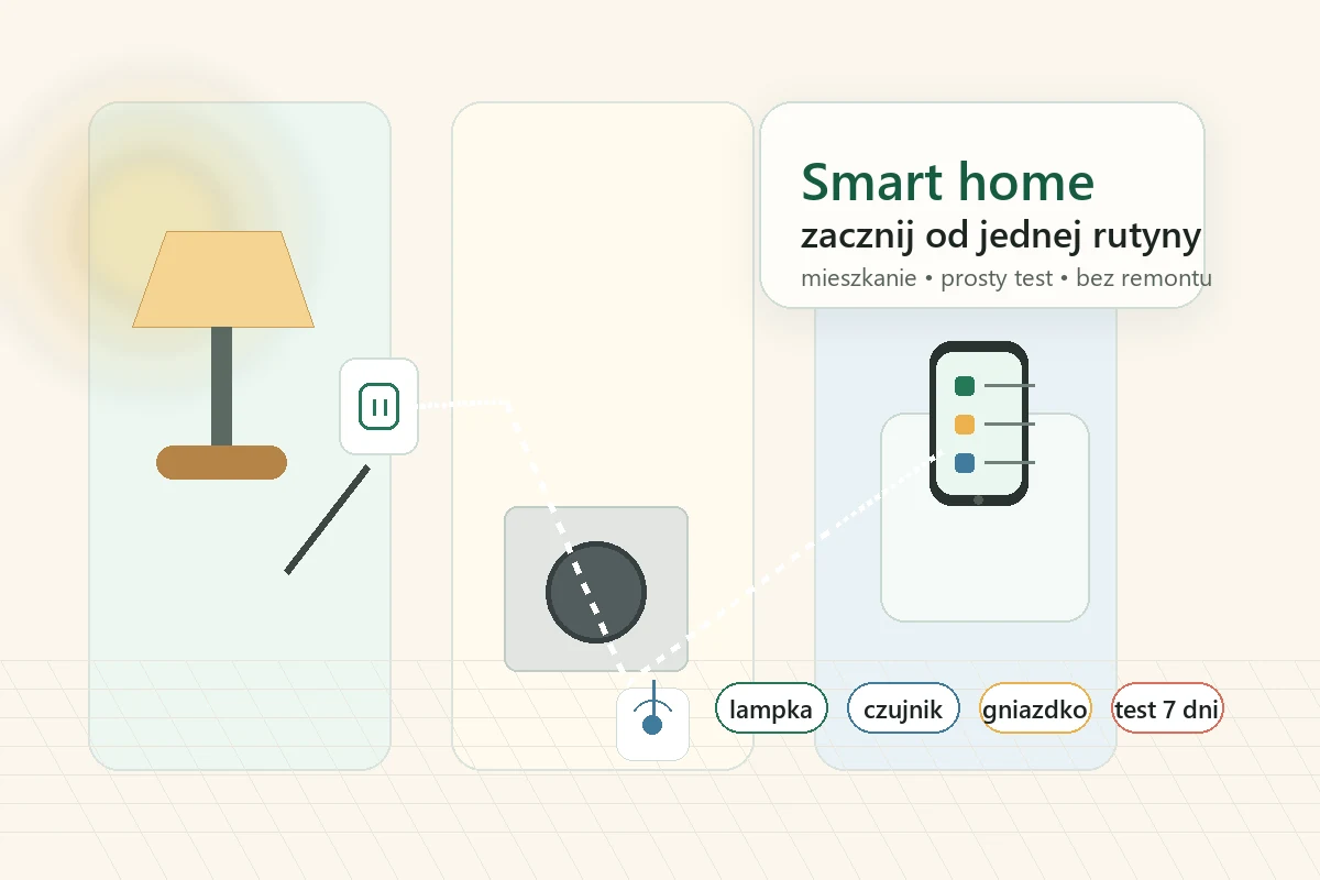 Od czego zacząć smart home w mieszkaniu? Prosty plan bez remontu